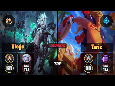 Challenger VIEGO [Conqueror] (Top) VS  TARIC - Challenger KR Patch 11.7