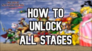 Super Smash Bros. Melee - How to Unlock All Stages