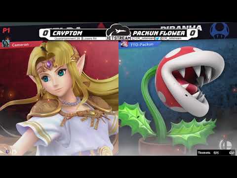 Quarantainment 28 Losers R4 - Packun Flower (Pirana Plant) Vs. Cryptom (Zelda) Smash Ultimate - SSBU