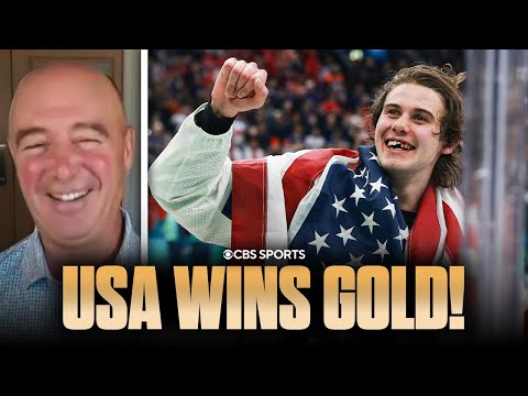 USA Men's Hockey wins GOLD with Jack Hughes' OT game-winner vs Canada