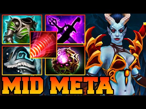 QOP Dota 2 Mid 22 Kills & 15 Assist - Best Queen Of Pain Pro Carry Meta Gameplay Guide Build 7.33