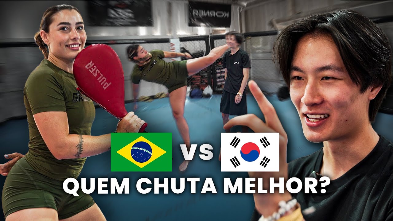 UM COREANO ME DESAFIOU | maria vieira 🇧🇷 Vs rapha chung 🇰🇷