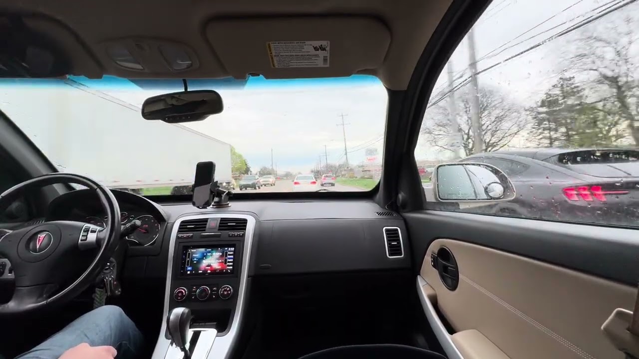 Rainy Morning Commute POV Driving in the Rain