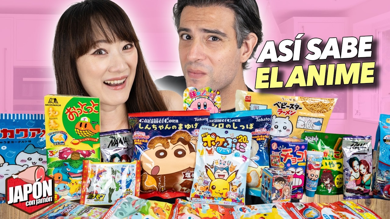 Probamos las CHUCHERÍAS MÁS RARAS de ANIME (Shin-chan, Pokémon, Doraemon...)