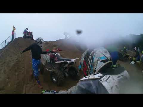 Weston beach race 2021 first lap quad and sidecar