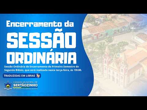 Sessão Ordinária dia 09/06/2026 | Encerramento do Primeiro Semestre do Segundo Biênio
