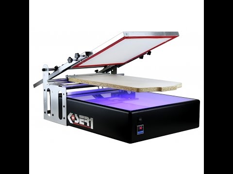 Machine de sérigraphie K-SER1 Evo — démonstration d'impression