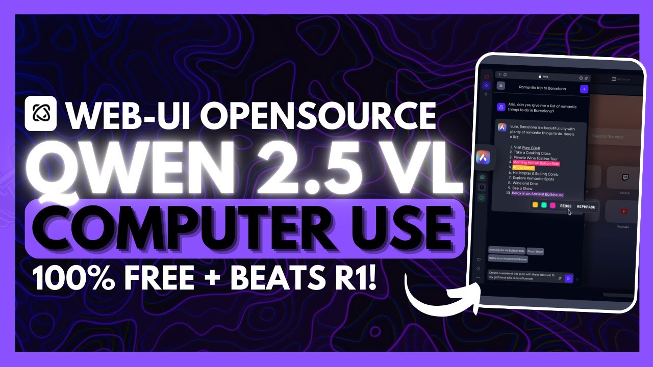 Qwen 2.5 VL Computer Use: FULLY FREE AI Agent With UI CAN DO ANYTHING! (Beats OpenAI Operator)