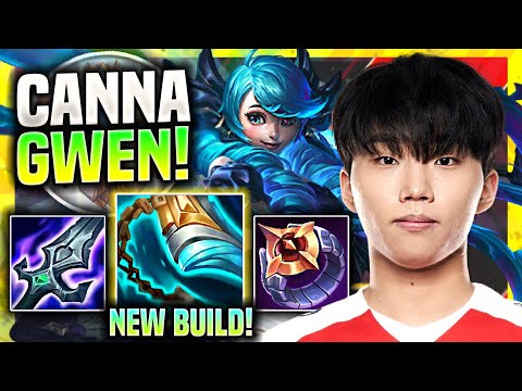 CANNA TRIES NEW CHAMPION GWEN TOP! *NEW BUILD* - T1 Canna Plays New Champion Gwen Top vs Aatrox!