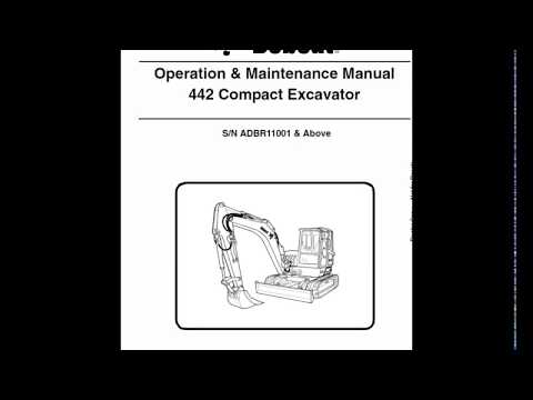 Bobcat 442 Excavator Service Manual