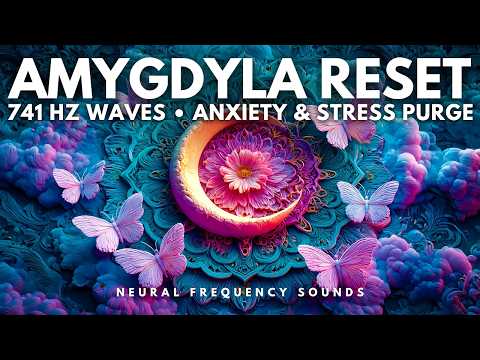 741 Hz 🌿 Anxiety Detox with Rain 🌧️ Clear Stress Pathways & Restore Mental Clarity, Meditation Music