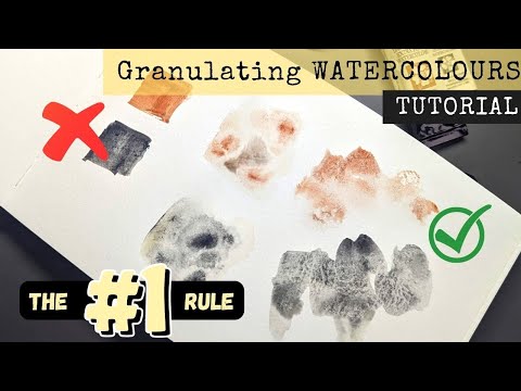 How to Use Granulating Watercolours - The NUMBER ONE tip!