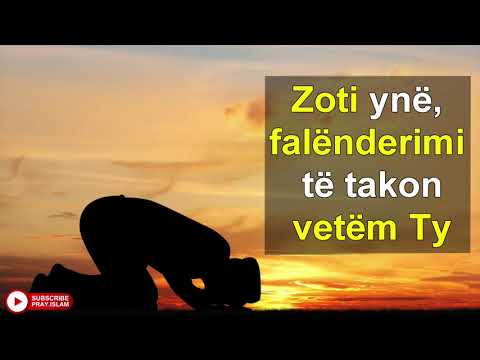 Zoti yne, falenderimi te takon vetem ty