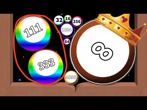 Surround and Merge ( 2048 ball ) vs hide ball ( draw to smash) 🧩 2048  Gameplay part #8