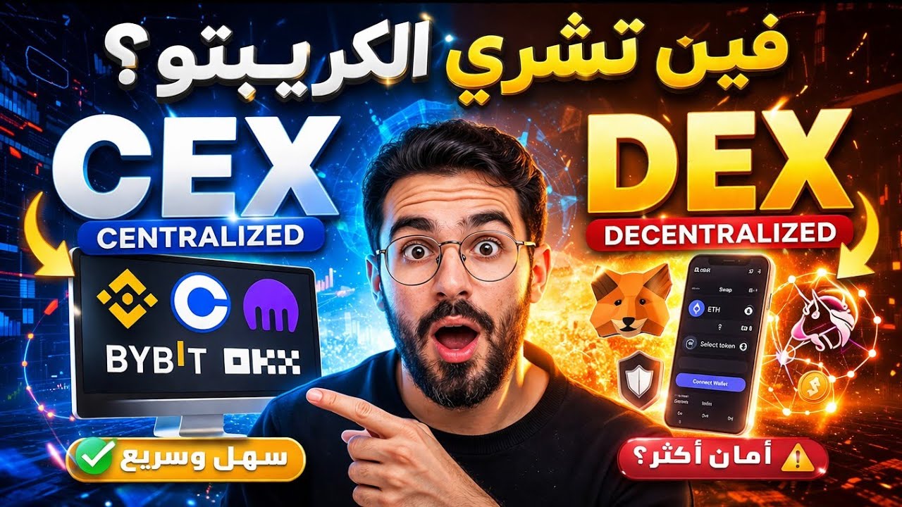 الدرس 3: استخدام DEX و CEX بأمان
