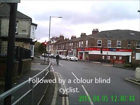 York Urban Cyclist. Two silly cyclists