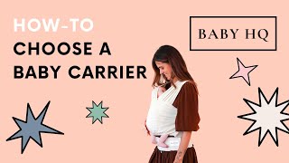 How to choose a Baby Carrier