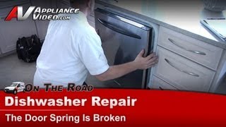KitchenAid Dishwasher Repair - Door Spring Is Broken - Link Kit