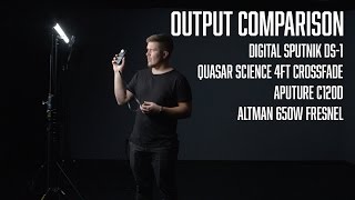 Output Comparison - Digital Sputnik, Quasar Science, and Aputure.