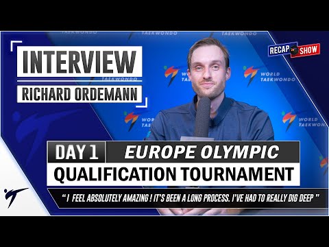RICHARD ANDRE ORDEMANN POST FIGHTS INTERVIEW 2021 WT EUROPEAN OLYMPIC QUALIFICATION