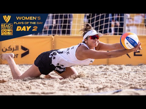 Daily Highlights Women's - Day 2 | Highlights Doha 2023 #BeachProTour