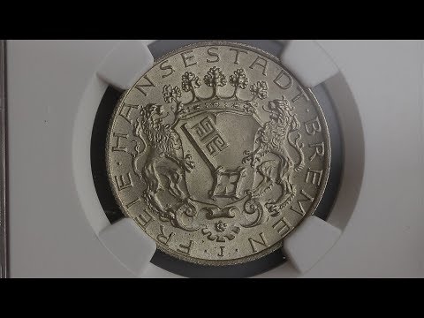 Unfassbar schöne 2 Mark Kaiserreich Silber Münzen aus Bremen, Preußen und Sachsen beim Grading