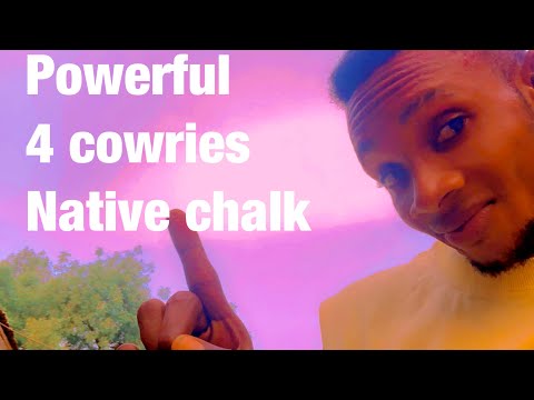The Wonders of 4 cowries and a native chalk #theseer #spiritualtips #cowrieshell #cowrie