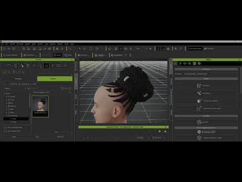 Converting Braded Afro Hair from Daz into CC4