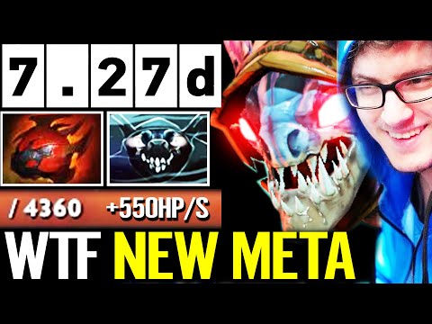 7.27d WTF NEW META! Miracle SLARK HEART Imba +550HP/Sec Crazy Regen Carry Guide Dota 2 Pro Gameplay