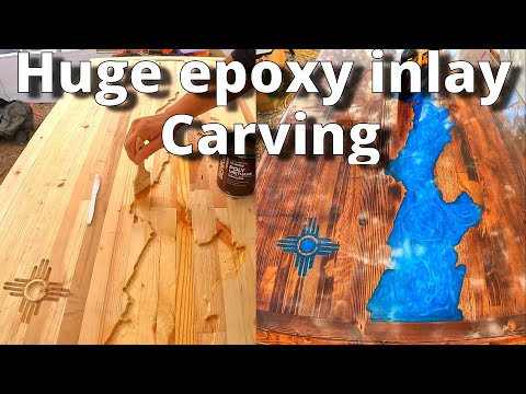 Unique way to carve out an epoxy river: Epoxy table build part 1