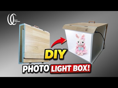 Build a portable, foldable photo light box mini studio that turns photography into a magical art.