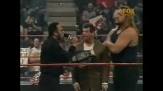 The Rock meets Big Show for the first time and Mankind interrupts