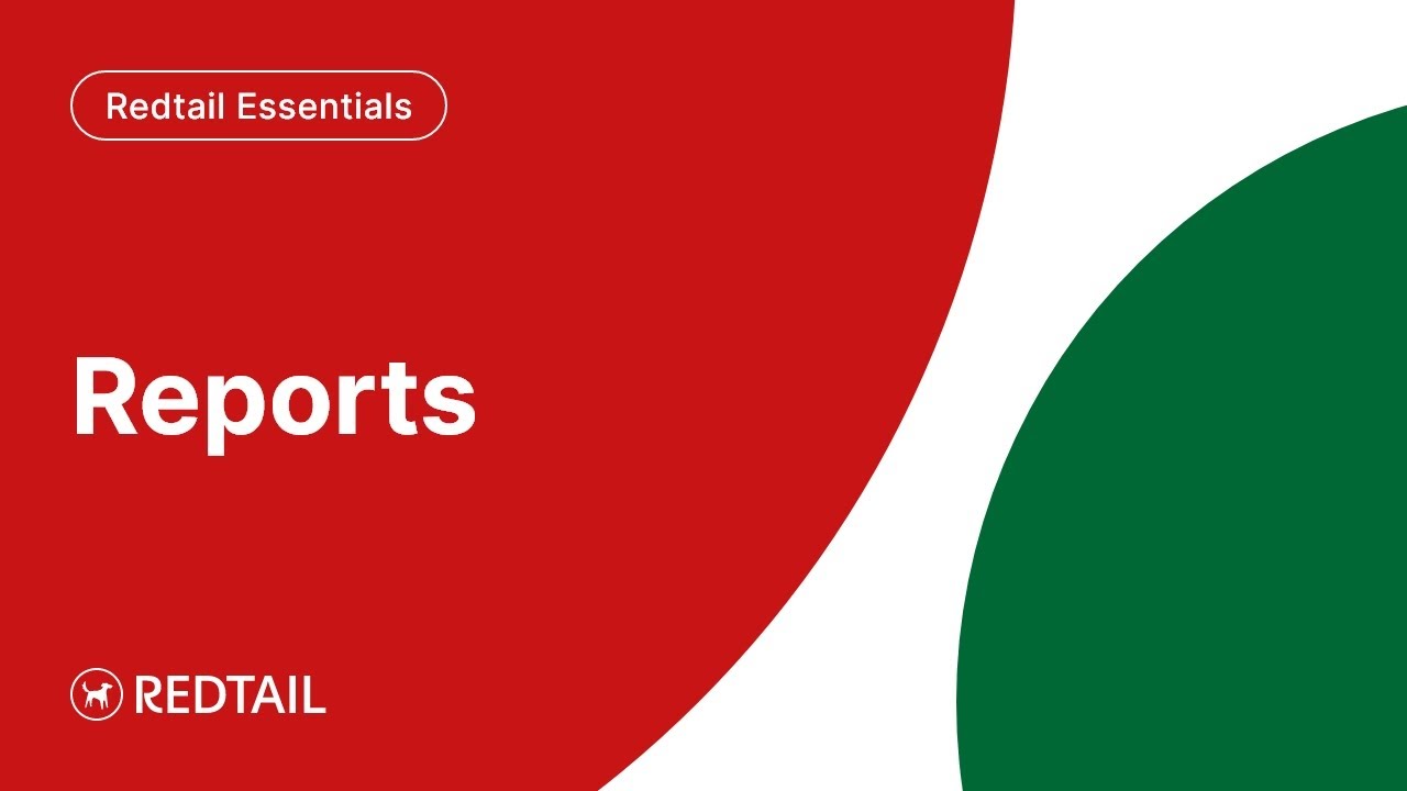 Redtail Essentials: Reports