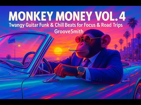🟥🟨🟦 Monkey Money Vol. 4: Twangy Guitar Funk & Chill Beats for Focus & Road Trips | GrooveSmith