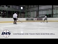 Shooting Hockey Drill - Continuous One Touch Pass