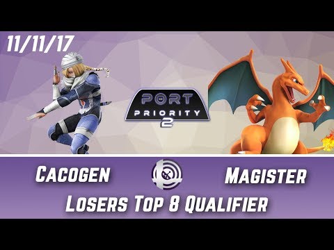 Port Priority 2 - Cacogen (Sheik) Vs. Magister (Charizard) - Losers Top 8 Qualifier