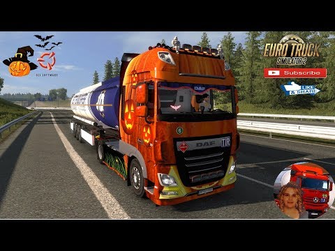 Euro Truck Simulator 2 (1.36) Halloween Delivery DAF XF e6 Road to Stuttgart + DLC's & Mods