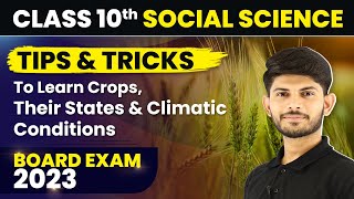 Tips & Tricks to Learn Crops, Their States & Climatic Conditions | Class 10 SST 2022-23