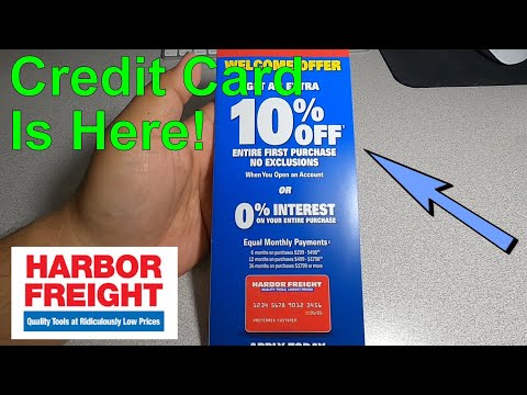 New Harbor Freight Credit Card Is here!!