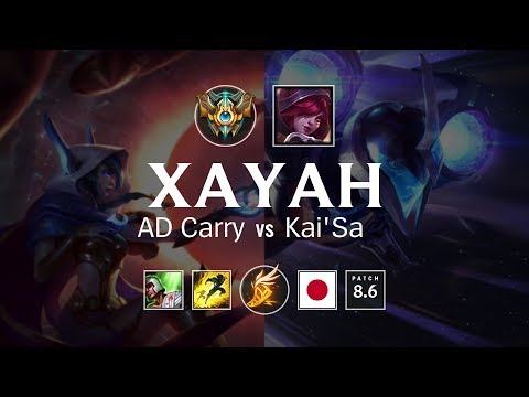 Xayah AD Carry vs Kai'Sa - JP Challenger Patch 8.6