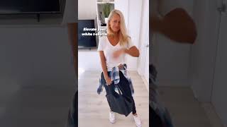 HOW TO LEVEL UP YOUR BASIC T-SHIRT | T-SHIRT STYLE IDEAS FOR WOMEN #SHORTS