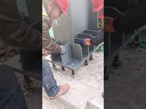 Steel structure installation#factory construction#fixed pile installation#decompression