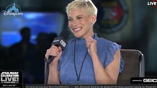 Katee Sackhoff Talks Mandalorian Season 3 - Star Wars Celebration 2022 video