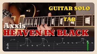 Axxis – Heaven in Black | Guitar Solo Tutorial (Tab &amp; Playthrough)