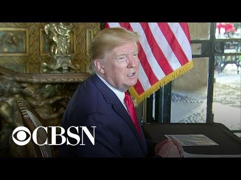 President Trump calls troops, talks impeachment on Christmas Eve