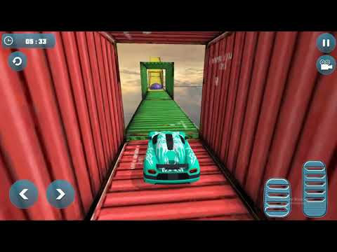 Impossible Stunt Car Tracks 3D: Green Car Driving Stunts Levels 11 & 12 - Android GamePlay HAPPY 24