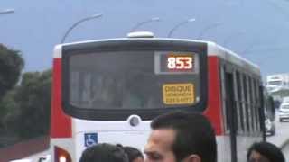 preview picture of video 'Ônibus da linha 853 que não respeita passagiros'