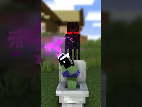 Mine Monster - Never Pee on the End Portal - minecraft animation #shorts