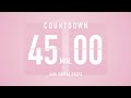 45 Minute Countdown Timer Flip Clock With Simple Beeps
