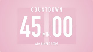 Download lagu 45 Minute Countdown Timer 🌸 Flip Clock with Simple Beeps 🔔 mp3 Download lagu 45 Minute Countdown Timer 🌸 Flip Clock with Simple Beeps 🔔 mp3